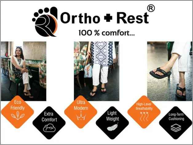 Ortho Rest Slippers with Comfort: Pain Relief Slippers for Women